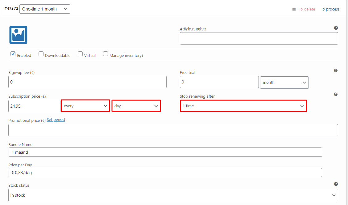 Trion WooCommerce Subscription Plugin Documentation
